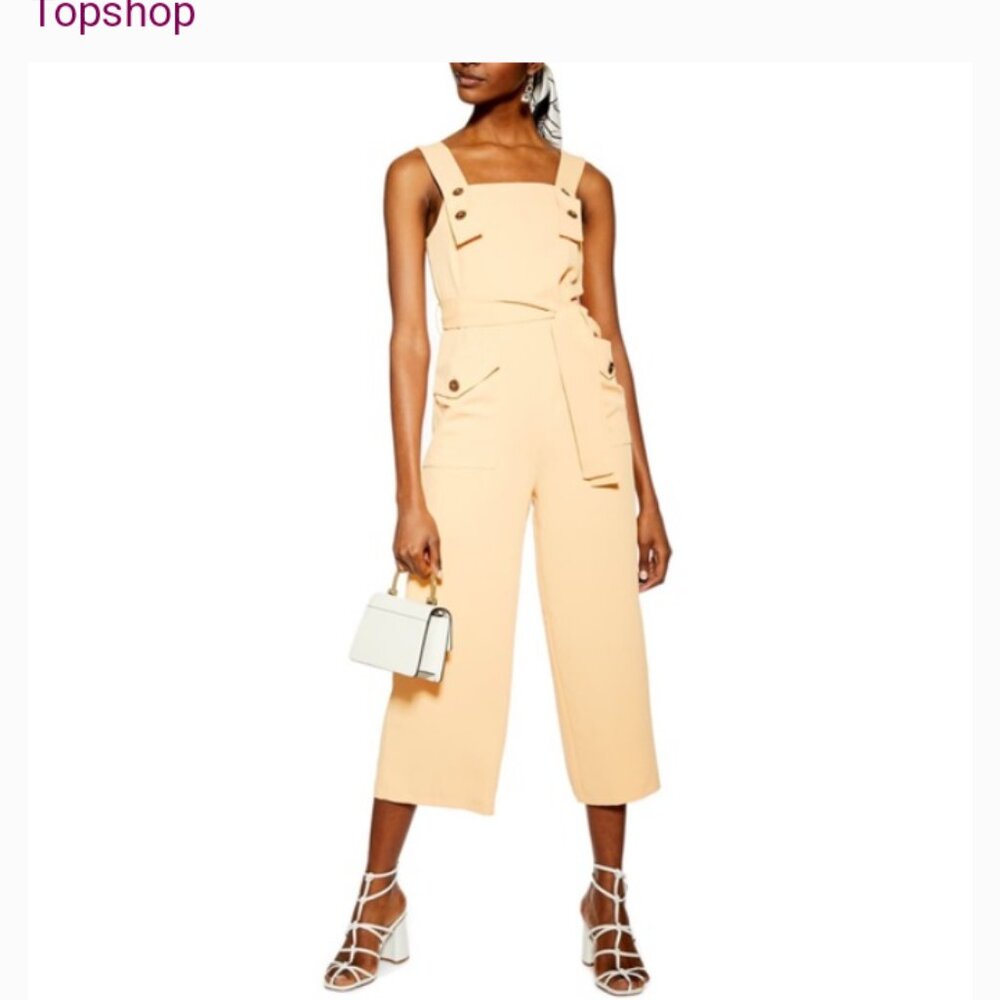 Top Shop Pinafore Jumpsuit Size 4 NWT